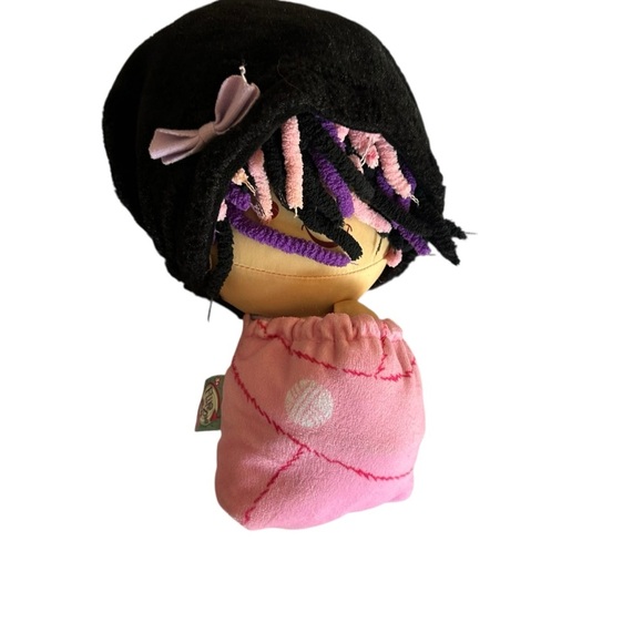 Charming Plush Doll with Pink and Black Hair - Picture 3 of 5